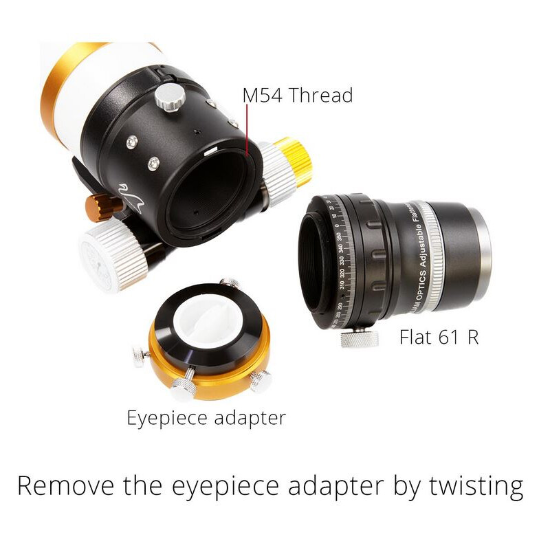 William Optics Adjustable Flattener Reducer Flat61R pentru ZenithStar 61