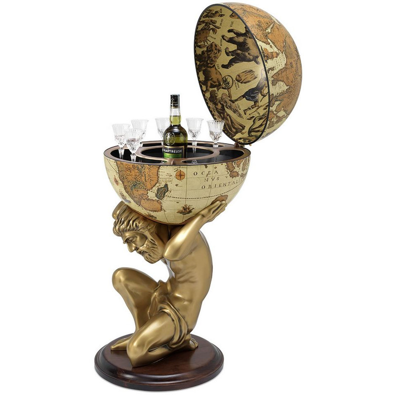 Zoffoli living Glob bar Atlas Safari 50cm