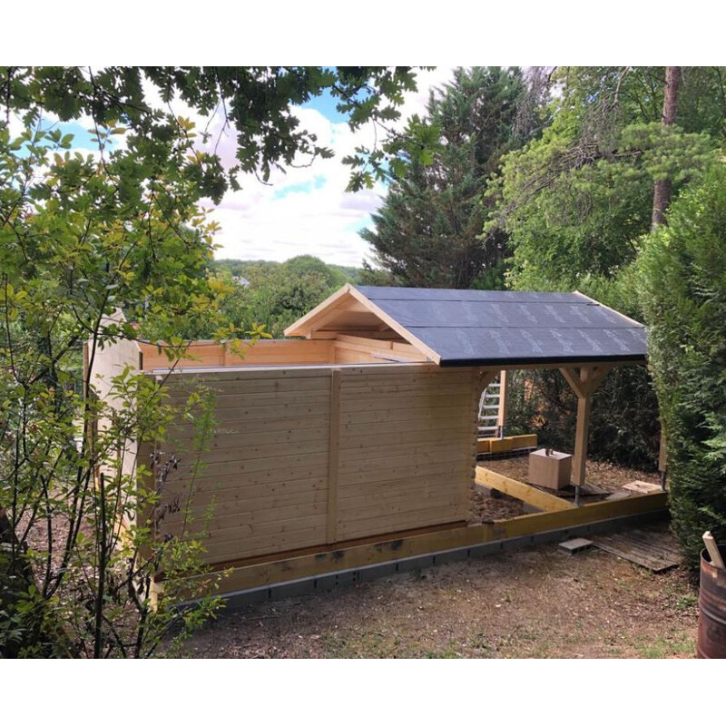 Dome Parts Observatorul GreenLine Mega cu acoperiș retractabil și protecție din lemn