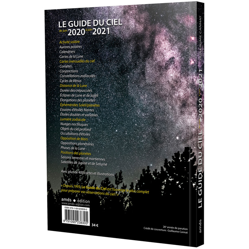 Amds édition  Almanah Le Guide du Ciel 2020-2021
