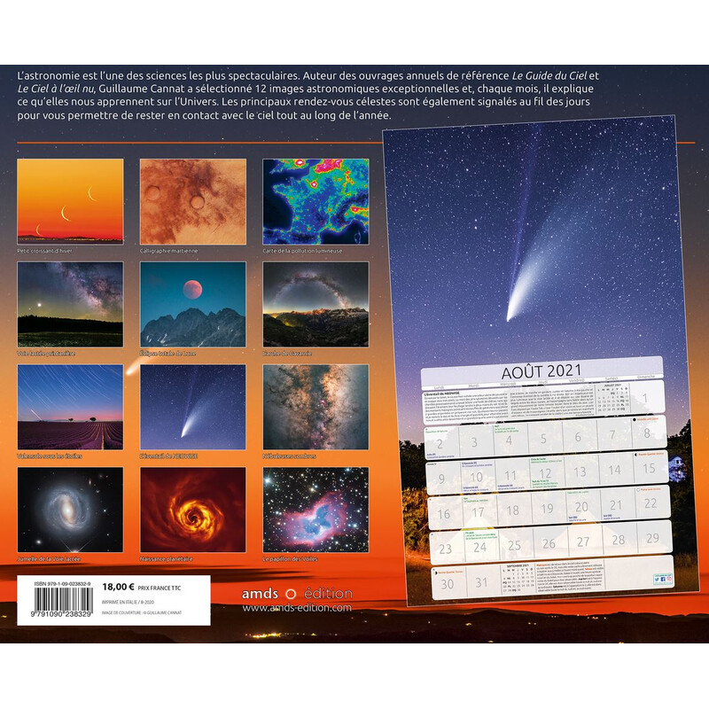 Amds édition  Calendar Astronomique 2021