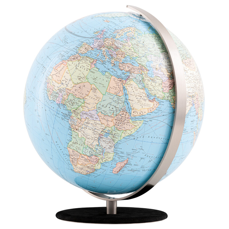 Columbus Glob Duo 30cm OID bază piele nubuc negru