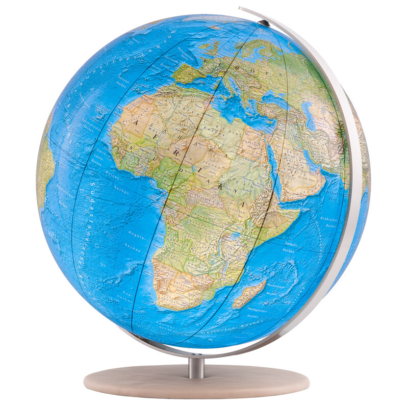 Columbus Glob Duorama 40cm piele netedă cămilă