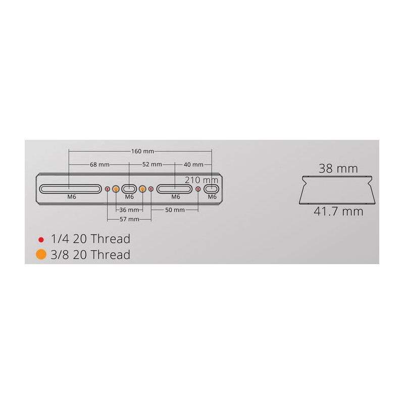 William Optics Șină prismatică DSD 210