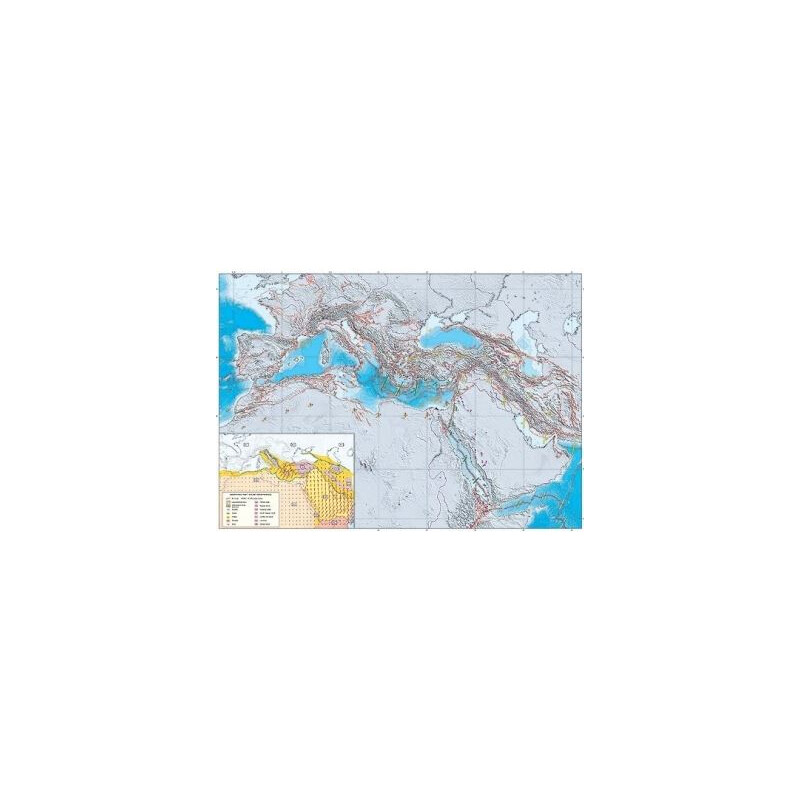 UKGE Harta regionala Geodynamic map of the Mediterranean