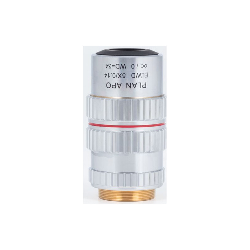 Motic Plan apocromat. obiectiv PA ELWD 5X/0.140 (wd 34mm) Ajustare pafocalitate