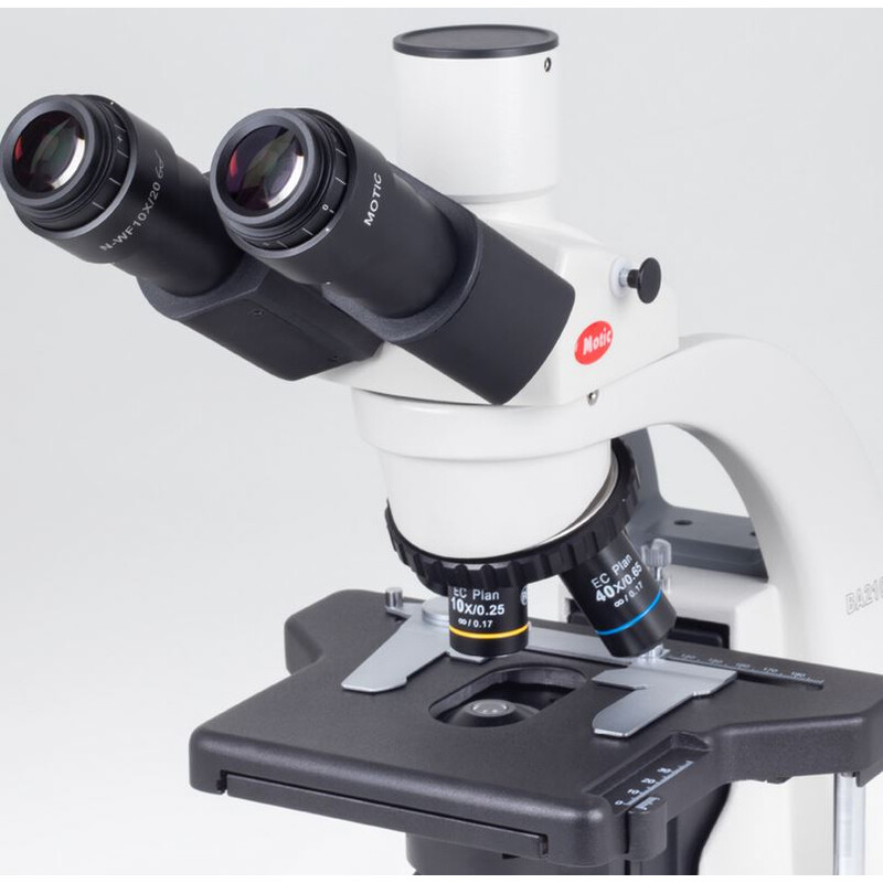 Motic Microscop BA210E trino, infinity, EC- plan, achro, 40x-1000x, Hal,