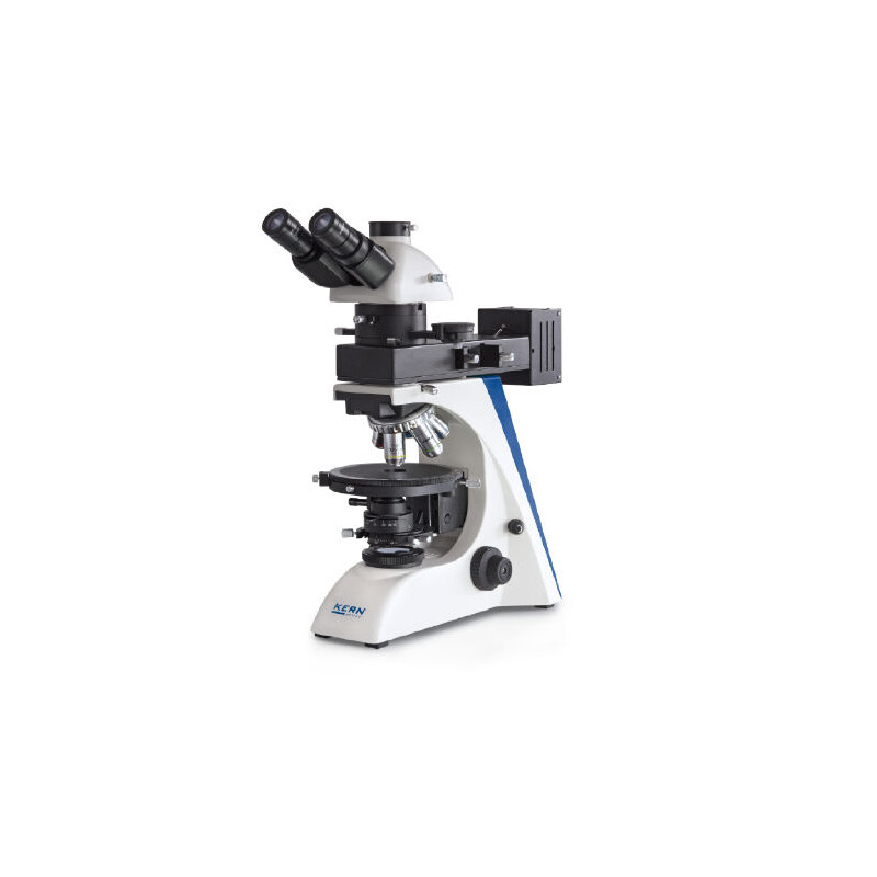 Kern Microscop OPO 185, POL, trino, Inf plan, 40x-600x, lumină incidentă/reflectată, HAL, 100W