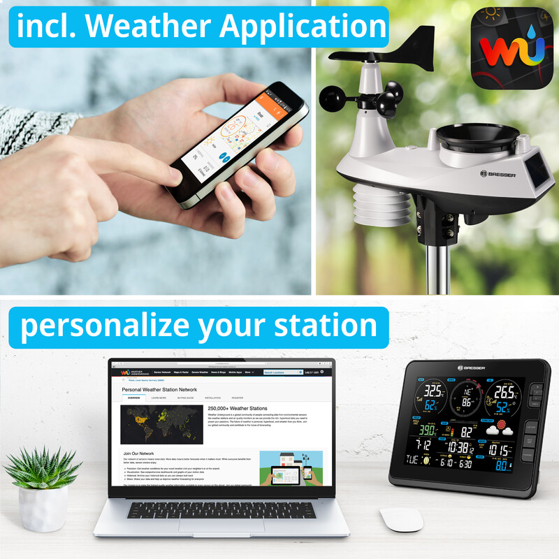 Bresser Statie meteo Profi W-Lan Center 7in1