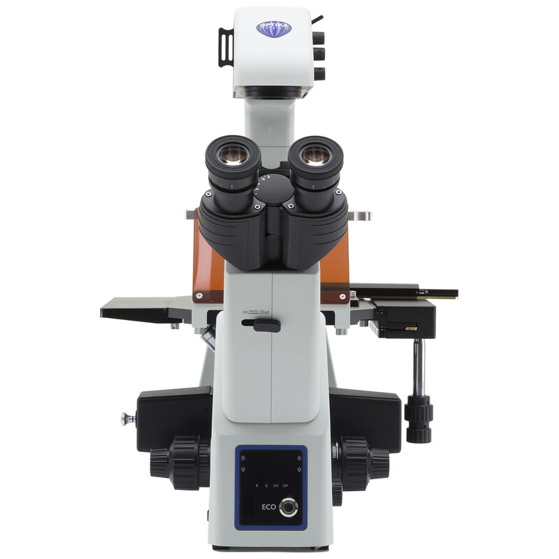 Optika Microscop IM-5FLD-EU, trino, inversat, FL-LED, fără obiective, UE