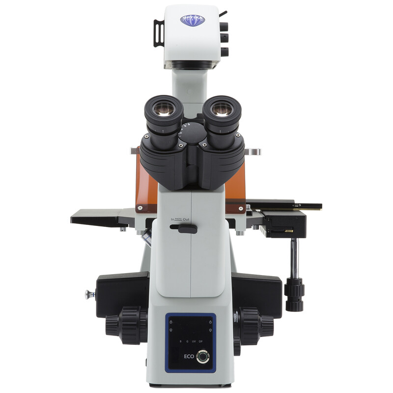 Optika Microscop inversat Mikroskop IM-5FLD-US, trino, invers, FL-LED, w.o. objectives, US