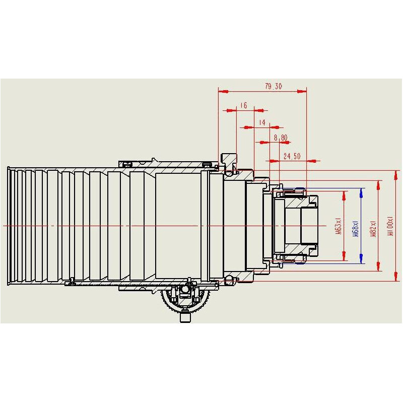 APM Refractor apochromat AP 152/1200 ED 3.7"-OAZ OTA