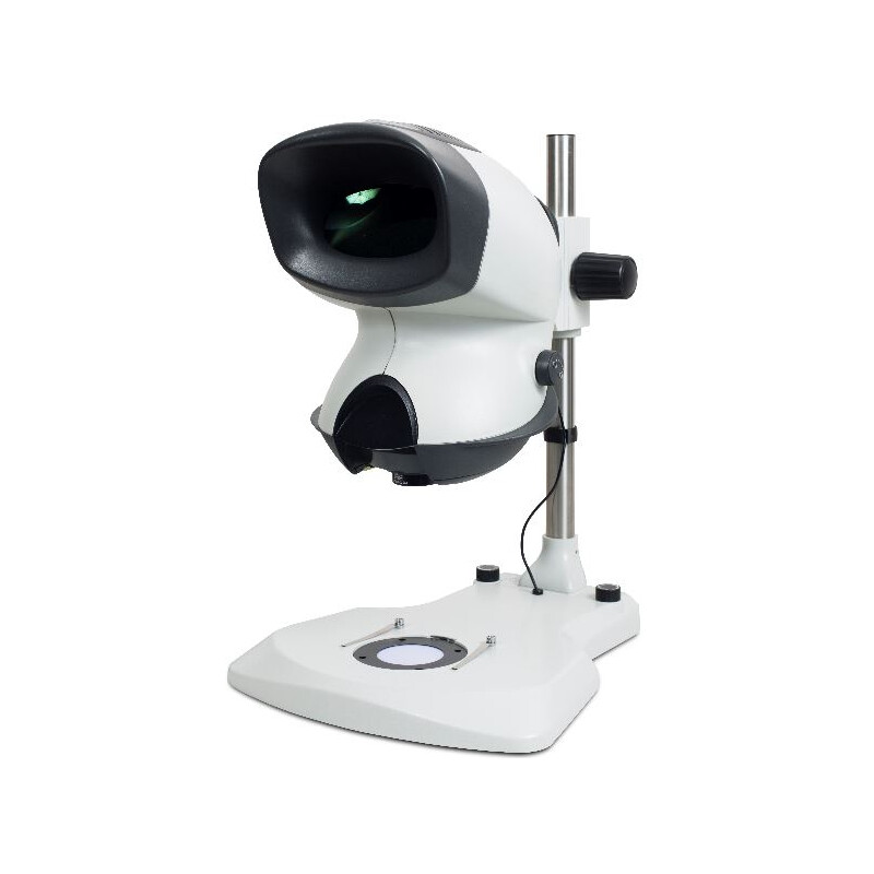 Vision Engineering microscopul stereoscopic zoom MANTIS Elite TS, ME-TS, Kopf,  Auf-Durchlicht, LED, Säulenstativ, mit 2 -fach Revolver,  2-20x, o. Objektive