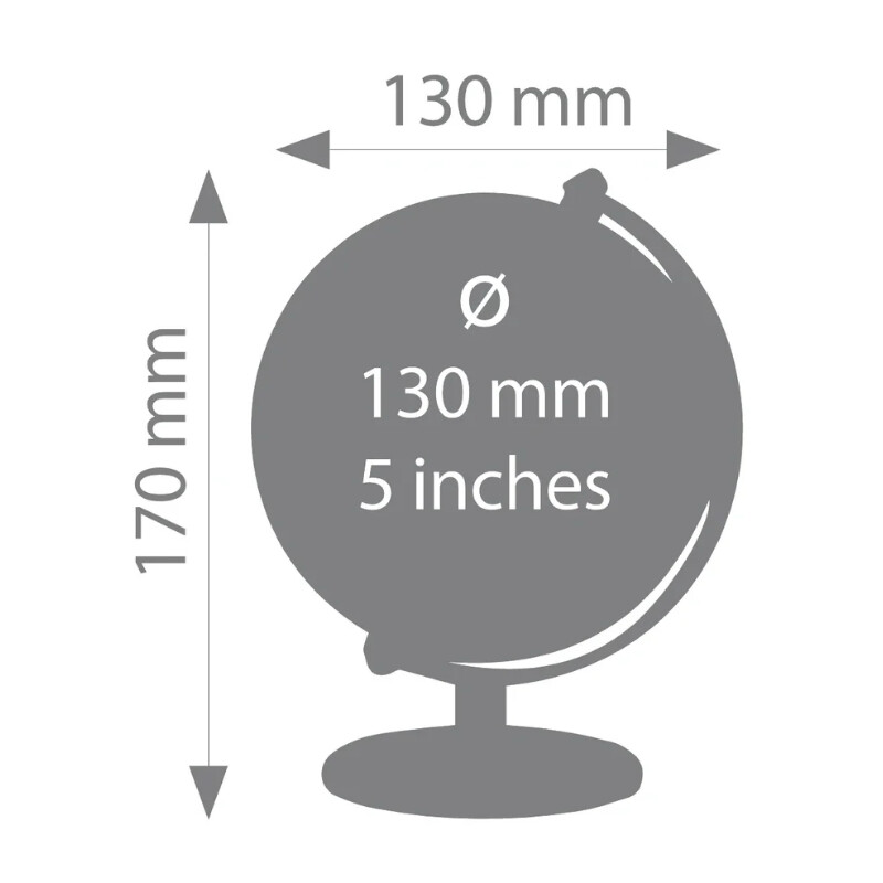 TROIKA Mini glob Gagarin Night 13cm