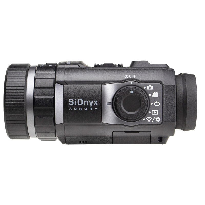 Sionyx Aparat Night vision Aurora Black include husă rigidă, card de memorie de 32 GB, a doua baterie, curea de transport