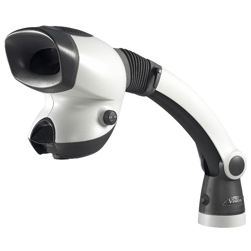 Vision Engineering microscopul stereoscopic zoom MANTIS Compact Universal, MCS, cap, Lumina directa, LED, suport pivotant, 2, 4, 6, 8x, fără obiectiv