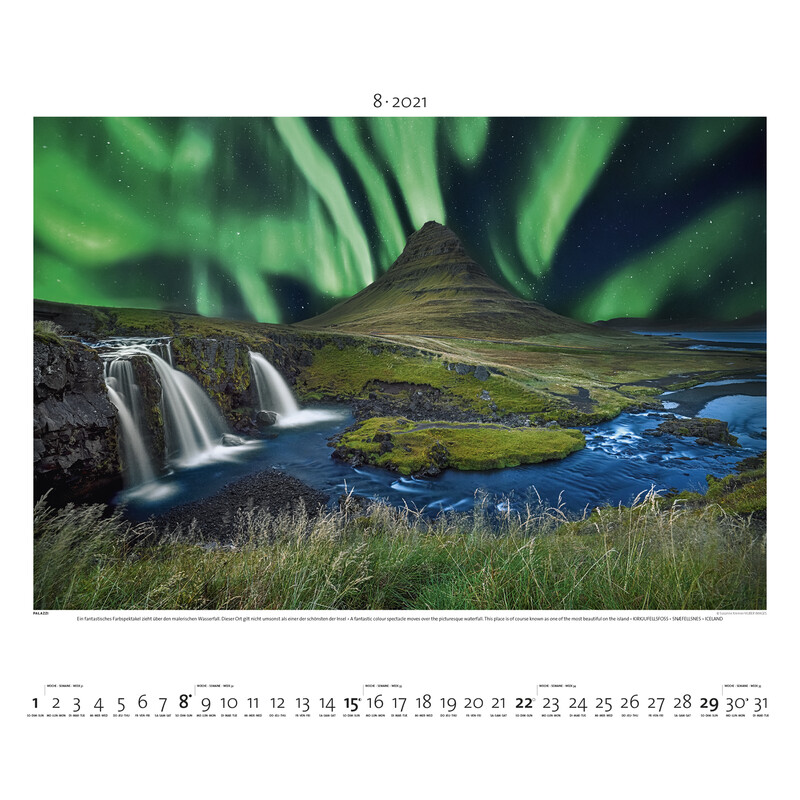 Palazzi Verlag Calendar Aurora boreală 2021