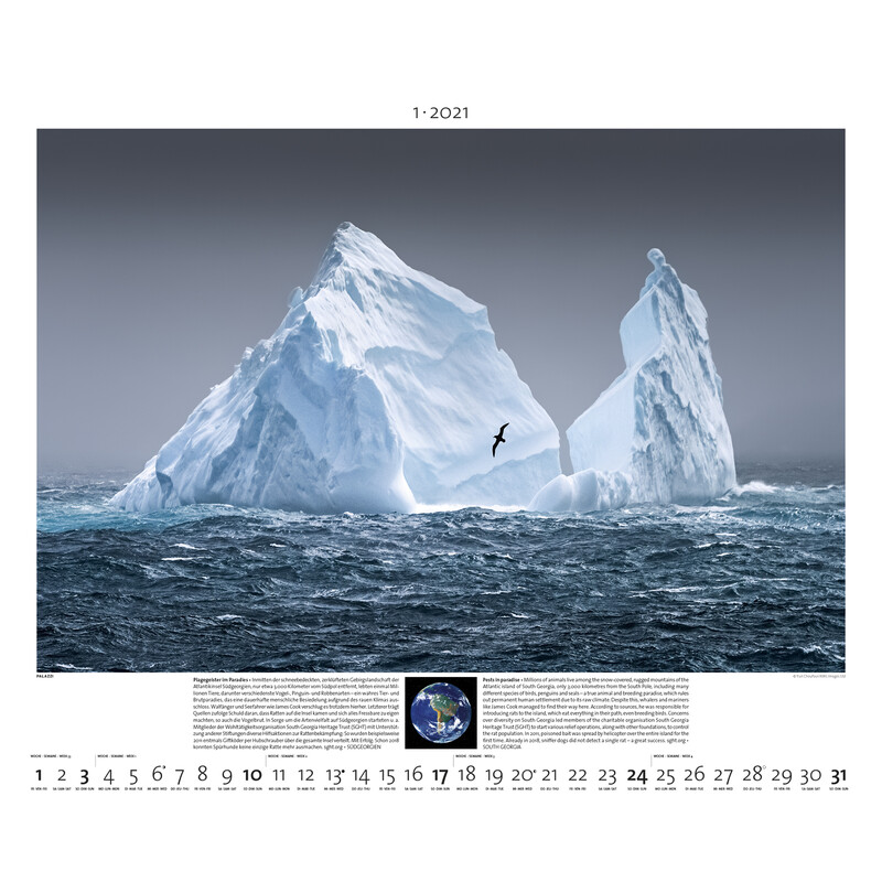 Palazzi Verlag Calendar Planet Erde 2021