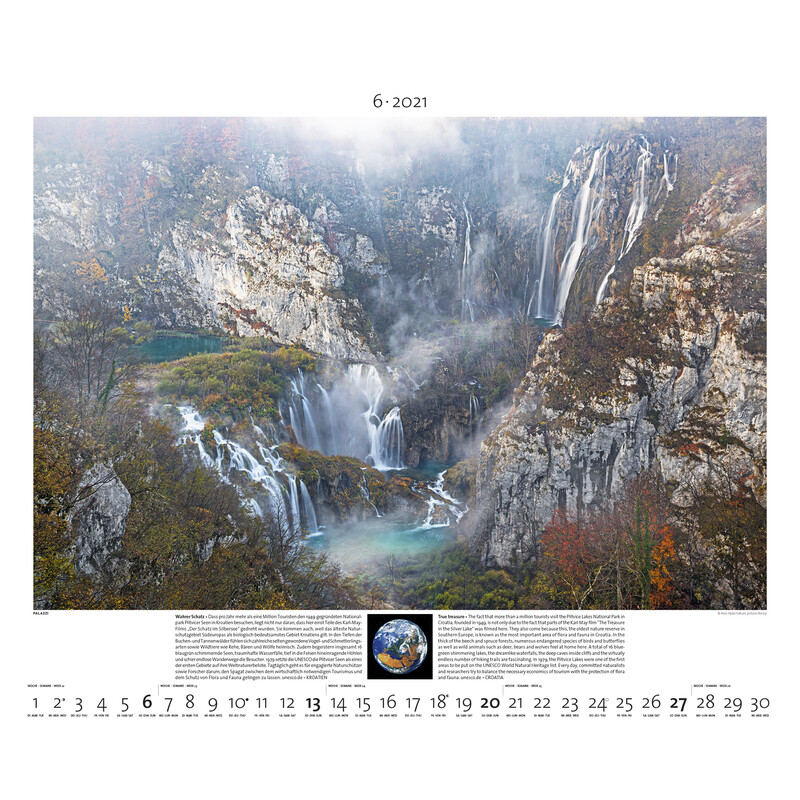 Palazzi Verlag Calendar Planet Erde 2021
