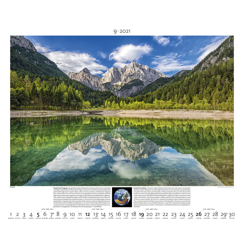 Palazzi Verlag Calendar Planet Erde 2021