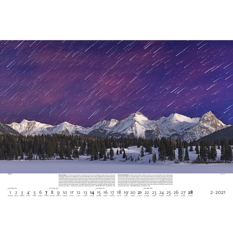 Palazzi Verlag Calendar Lumi nocturne 2021