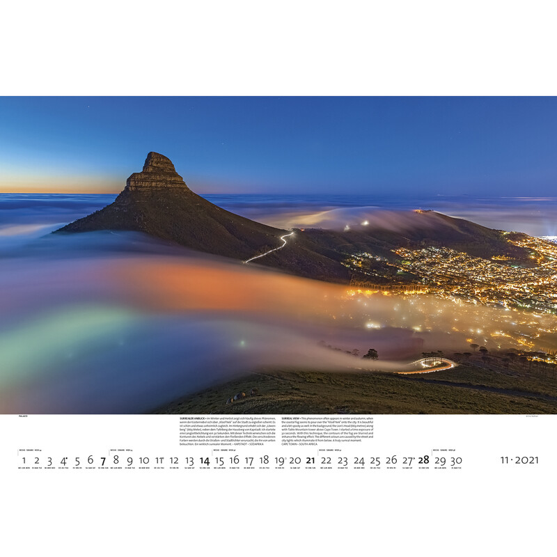 Palazzi Verlag Calendar Lumi nocturne 2021