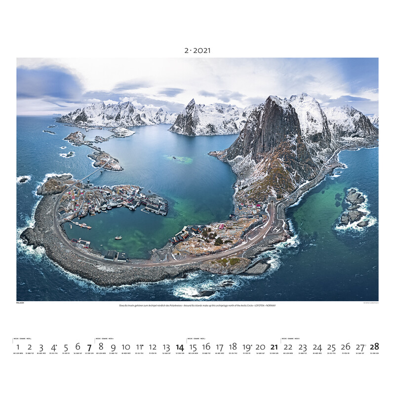 Palazzi Verlag Calendar Lumea de sus 2021