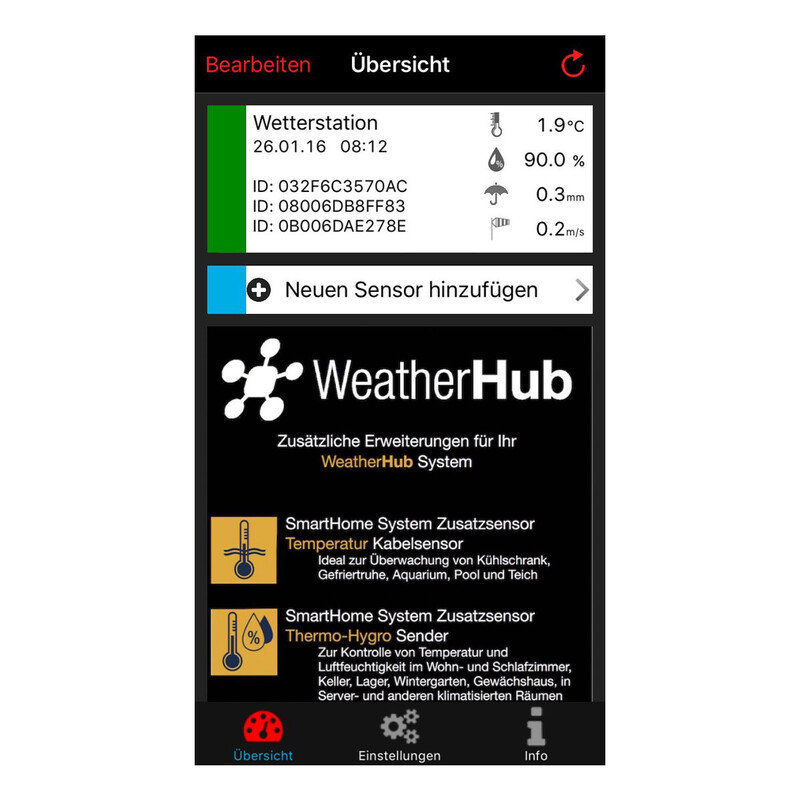 TFA Set stație meteo cu transmițător pentru climă, ploaie și vânt WEATHERHUB