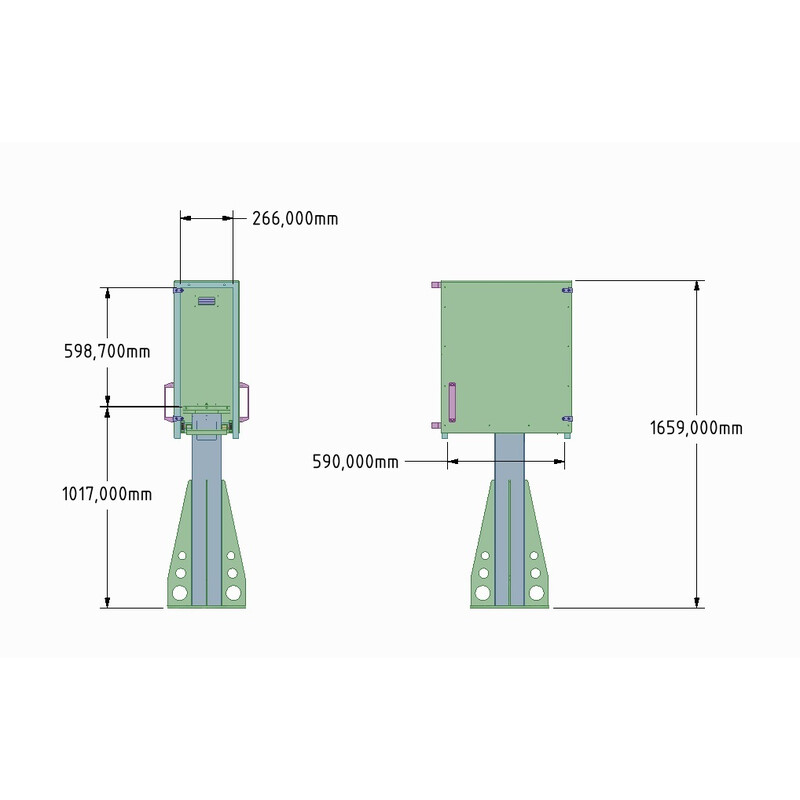 Astrogeräte Berger Coloană cu structură de protecție pentru montare EcoFlex Base 100