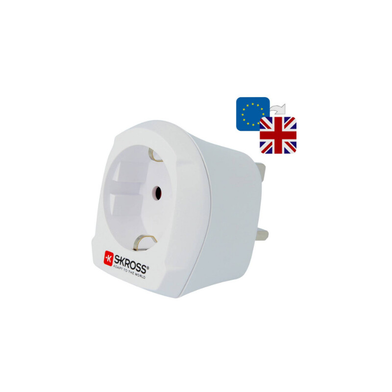 Skross Adaptor de călătorie de la Europe la Marea Britanie