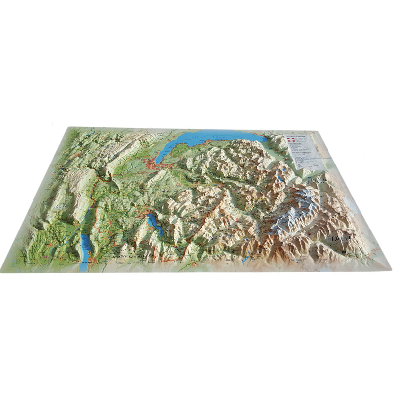 3Dmap Harta regionala Haute Savoie Version été