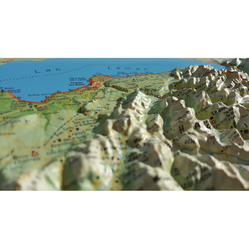 3Dmap Harta regionala Haute Savoie Version été