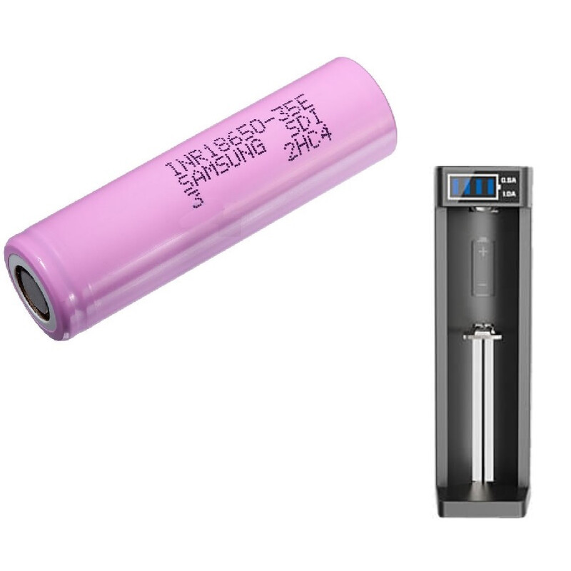 Sytong Încărcător USB + acumulator Samsung 18650 de 3450 mAh