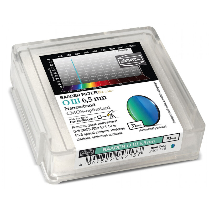 Baader Filtre OIII CMOS Narrowband 31mm