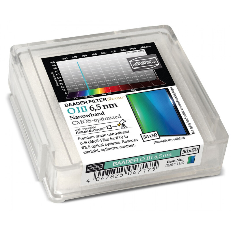 Baader Filtre OIII CMOS Narrowband 50x50mm