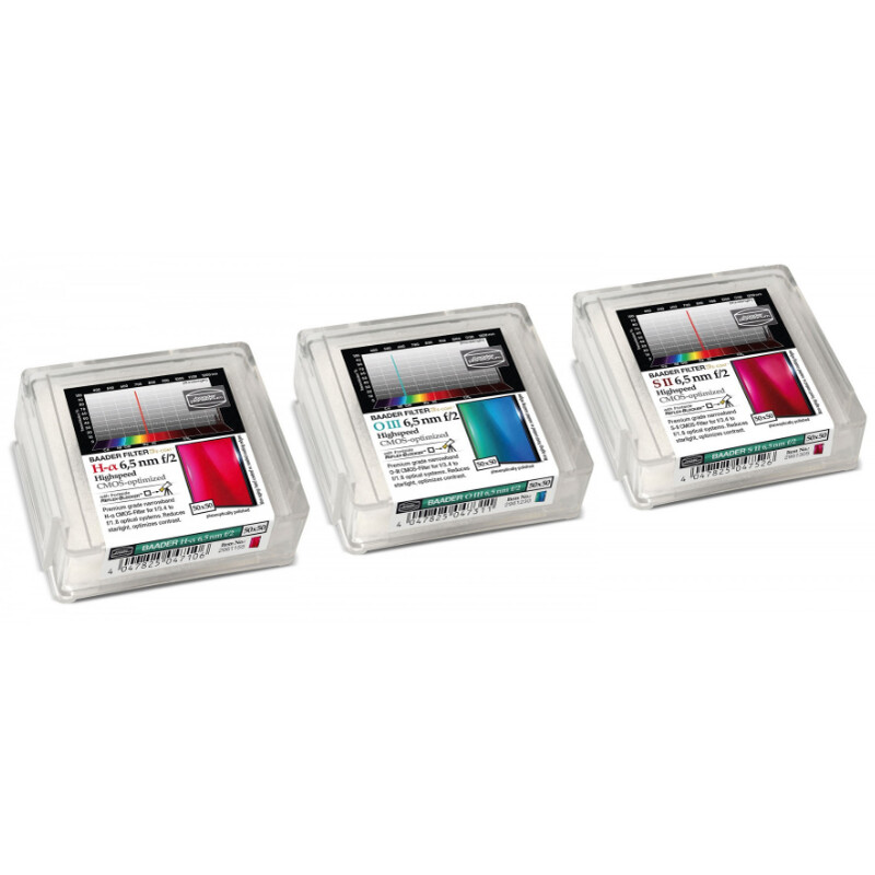 Baader Filtre H-alpha/OIII/SII CMOS f/2 Highspeed 50x50mm