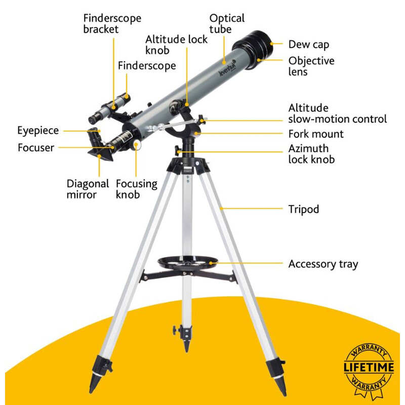 Levenhuk Telescop AC 60/700 Blitz 60 BASE AZ