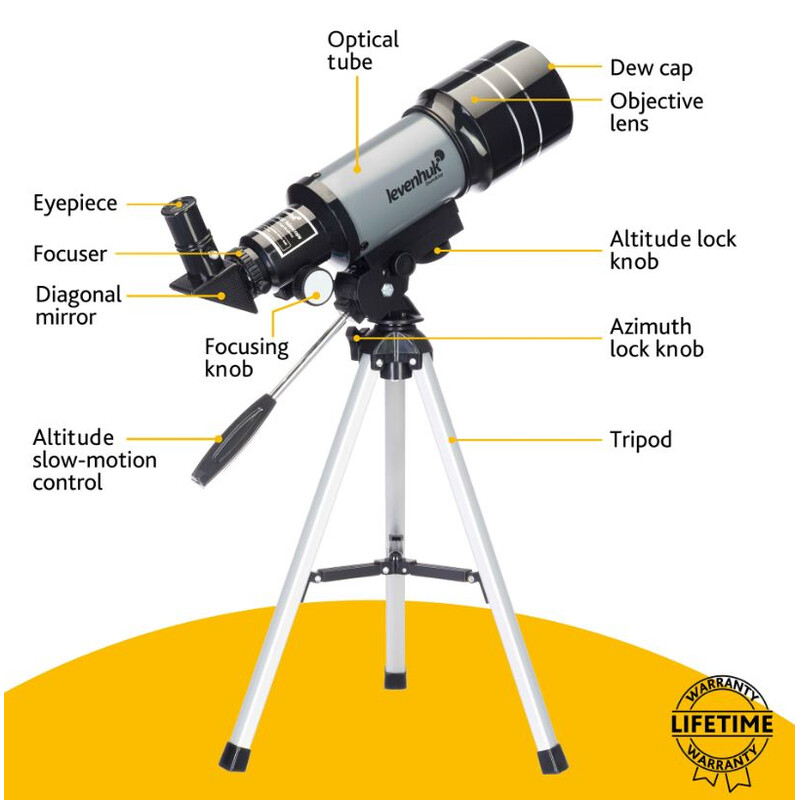 Levenhuk Telescop AC 70/300 Blitz 70s BASE AZ