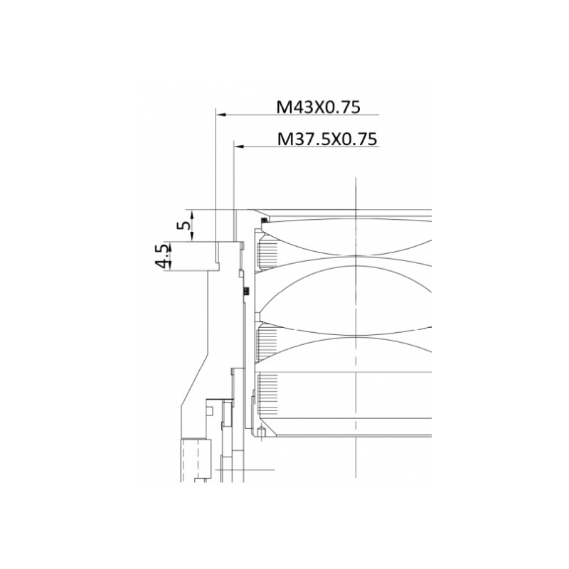 APM Ocular cu zoom 7,7-15,4mm 67° 1,25"