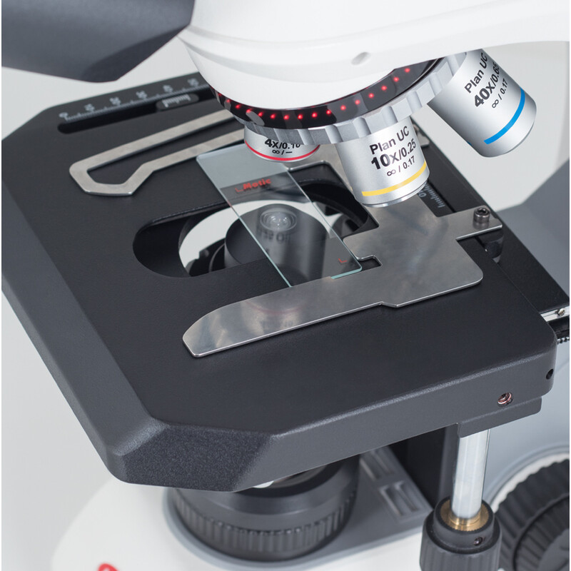 Motic Microscop Panthera C2, trinocular (fără 100X), infinit, plan, achro, 40x-400x, Halogen/LED