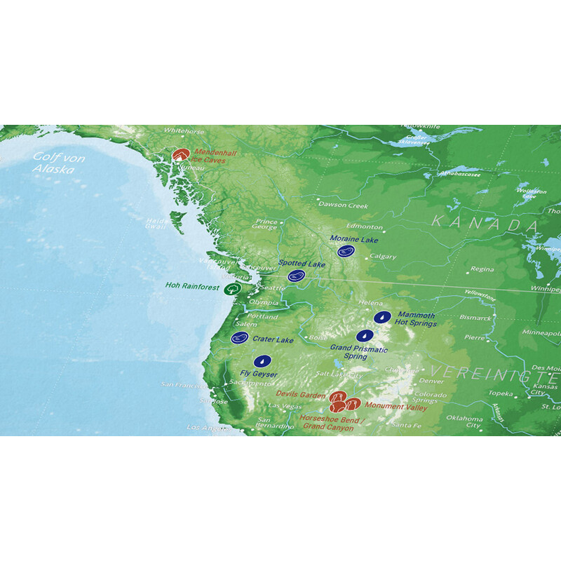 Marmota Maps Harta lumii 99 Naturwunder (200x140)