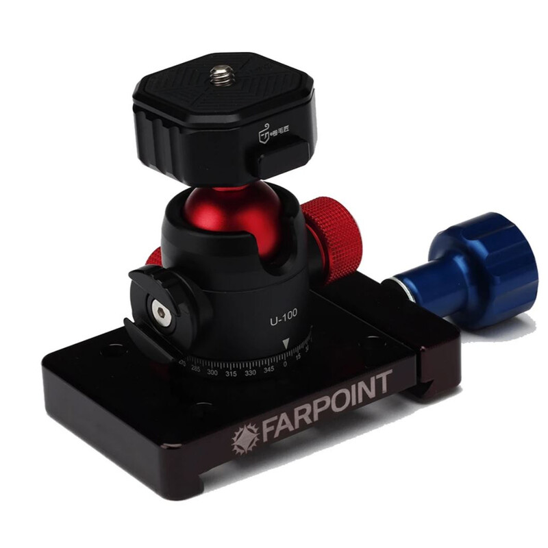 Farpoint Suport aparat de fotografiat Cap cu bila FDA cu clemă prismatică