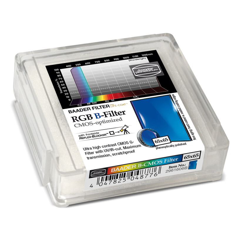 Baader Filtre RGB-B CMOS 65x65mm