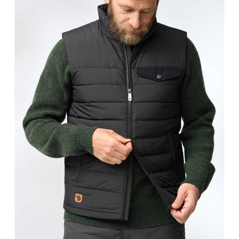 Fjällräven Greenland Down Liner Vest M, 550 negru, S