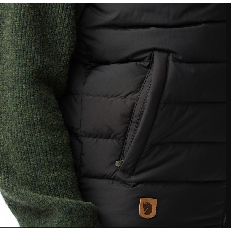 Fjällräven Greenland Down Liner Vest M, 550 negru, S