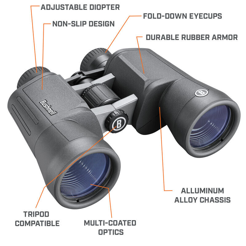 Bushnell Binoclu Powerview 2.0 10x50 aluminiu, MC