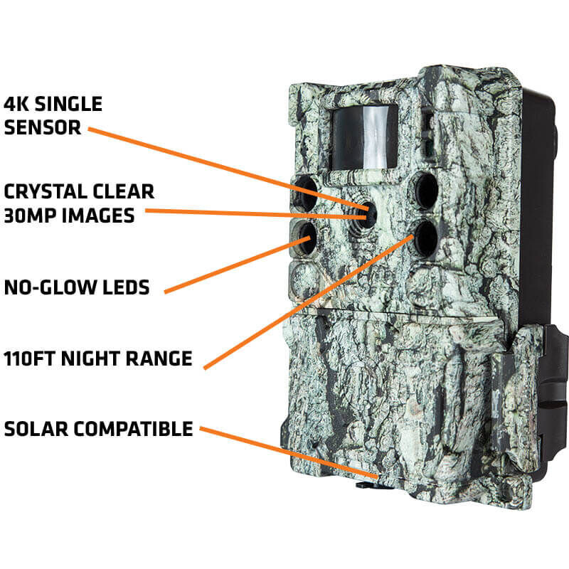 Bushnell Cameră  viata sălbătică 30MP CORE 4KS Tree Bark Camo No Glow, cutie 5L