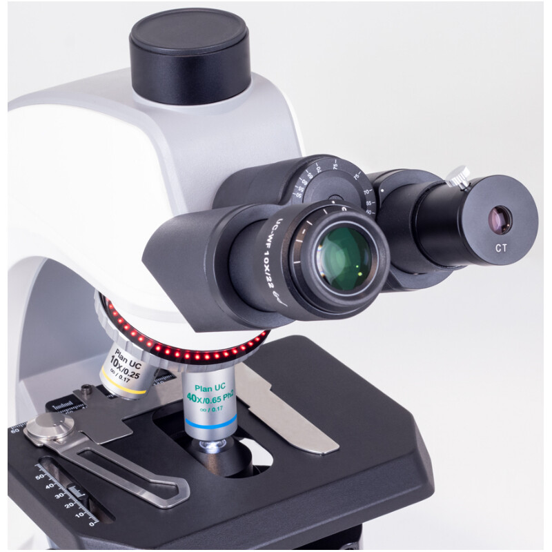 Motic Microscop Panthera C2, pachet fază, trino, infinity, plan, achro, 40x-400x, Halogen/LED