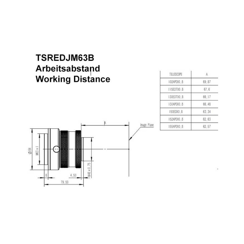 TS Optics Corector 0,8x
