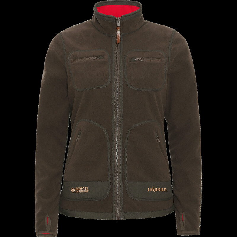 Härkila Geacă fleece Kamko pentru femei, maro/roșu, mărimea L